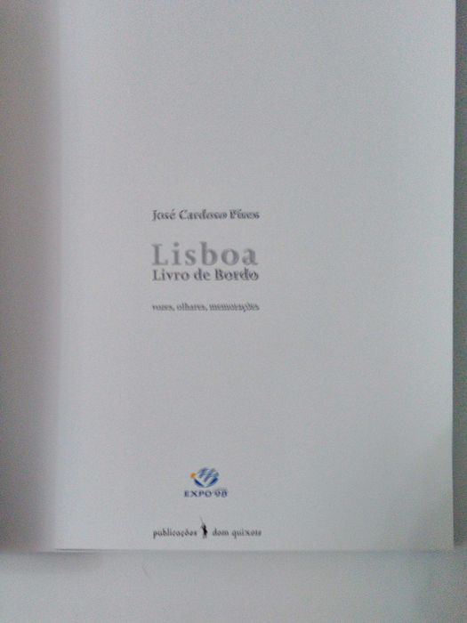 Lisboa Livro de Bordo de José Cardoso Pires