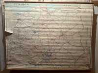Mapa sieci kolejowej 1995 skala 1:500 000 duzy format
