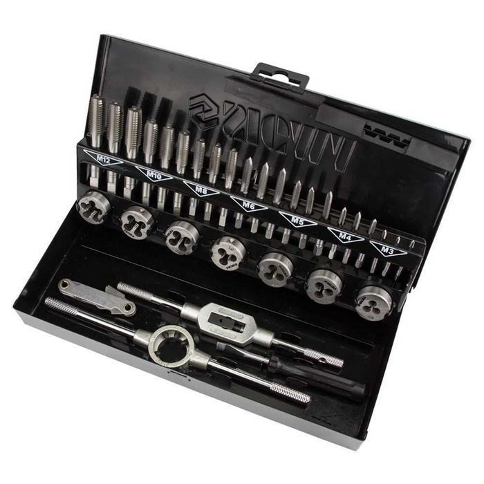 Набор плашек и метчиков 32 шт Sigma 1643191. мітчики і плашки лерки