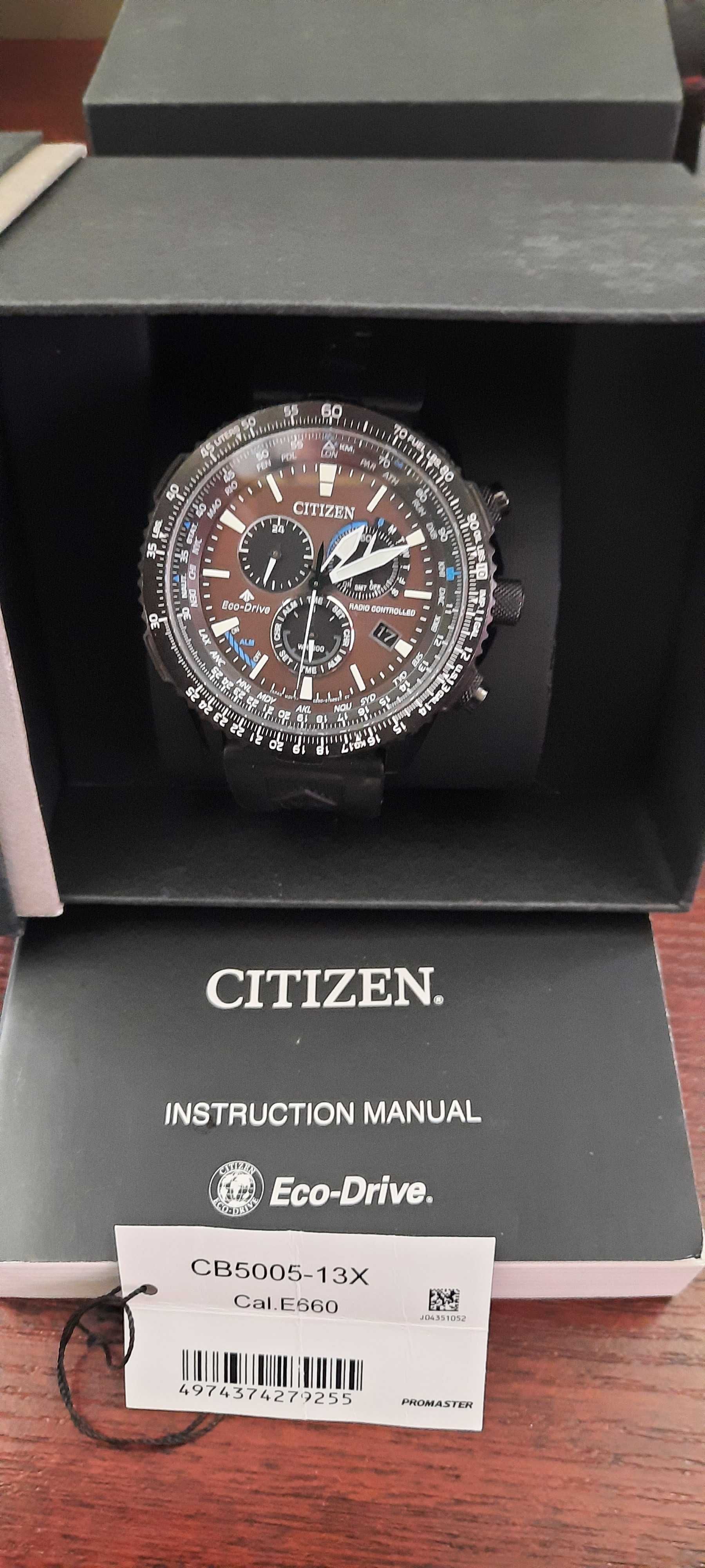 Citizen Promaster Sky Radio Controlled CB5005-13x ,Szafir ,WR200m,sola