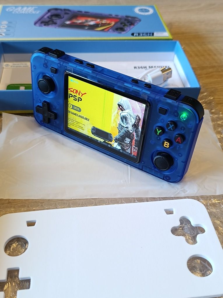 Konsola przenośna R36H BLUE 15000 GIER GameBoy Pegasus NDS PS1 N64 NEW