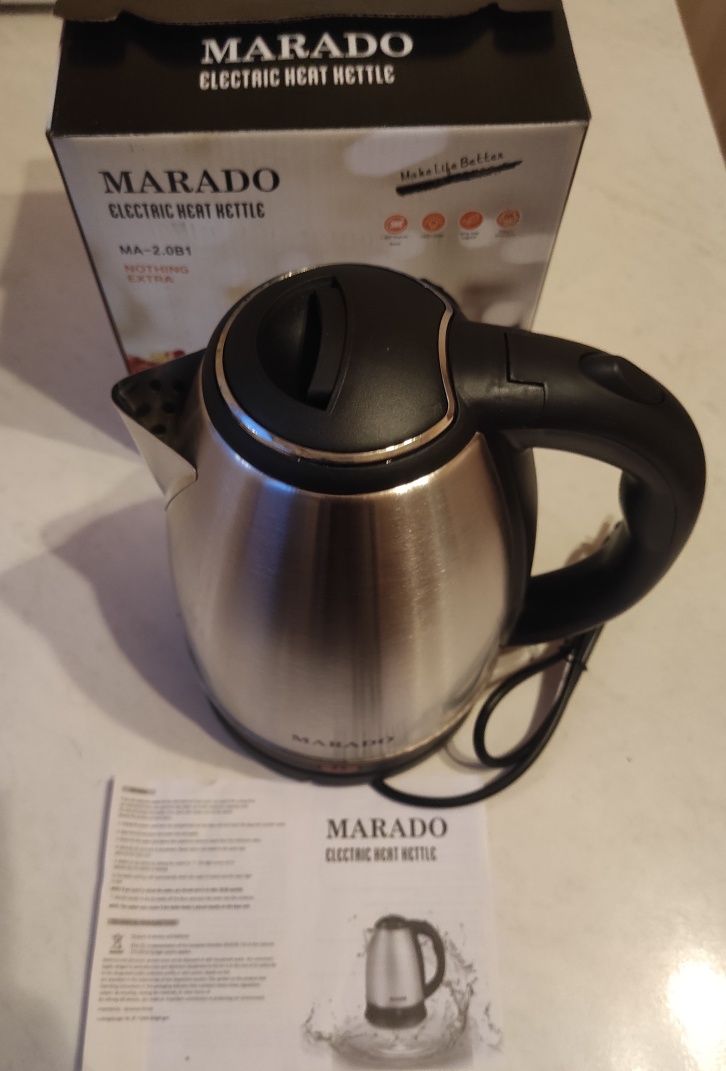 Електричний чайник MARADO на 2,0 літра 1500 watt Новий