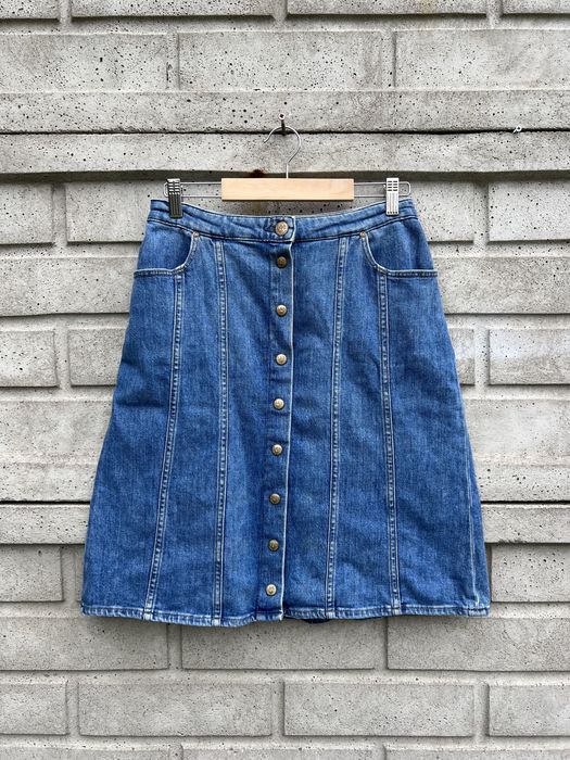 Vintage rozpinana spódnica jeansowa Lee, rozmiar 27 M