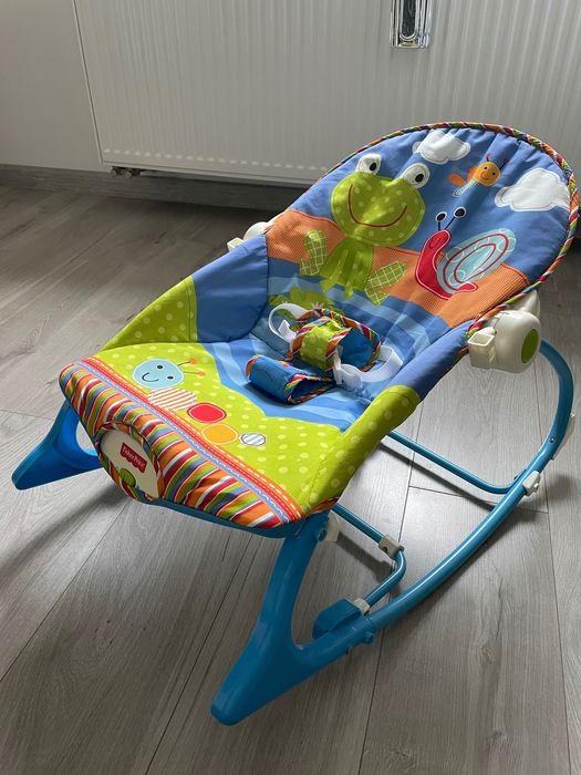 Leżaczek Bujak niemowlęcy Fisher Price z wibracją