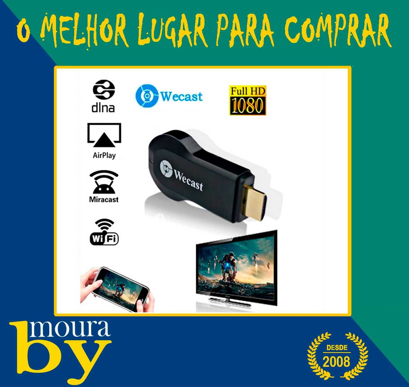 Receptor Mirascreen HDMI Dongle Miracast Chromecast DLNA AirPlay