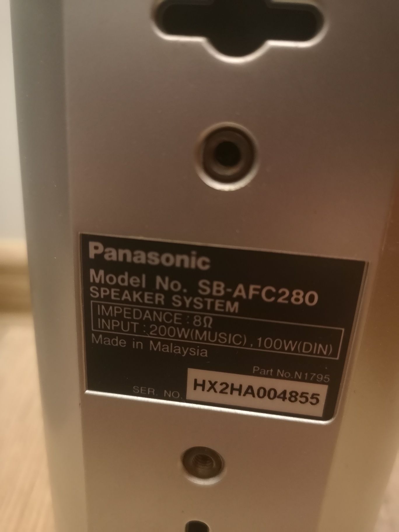 Amplituner-kino domowe, Panasonic SA-HT 400 Claas H+z zestawem głośnik