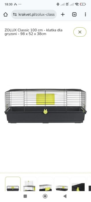 Klatka dla świnki morskiej 100 cm używana 2 miesiące