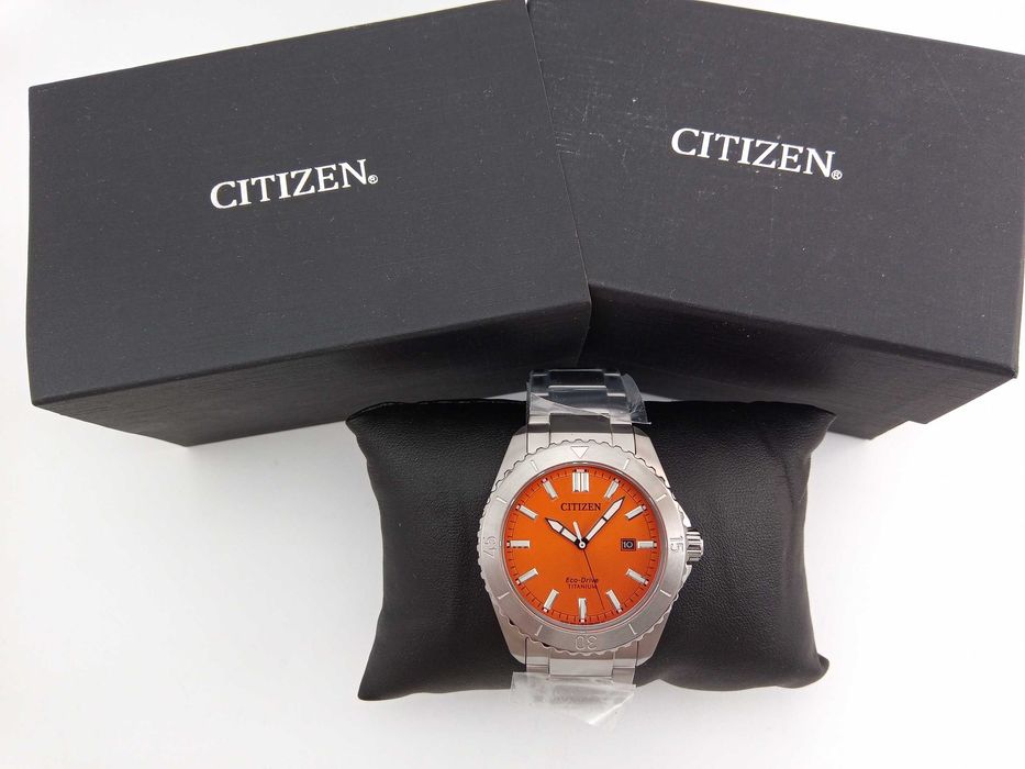 Титановые мужские часы Citizen Eco-Drive AW1840-50X, сапфир, РРЦ $550