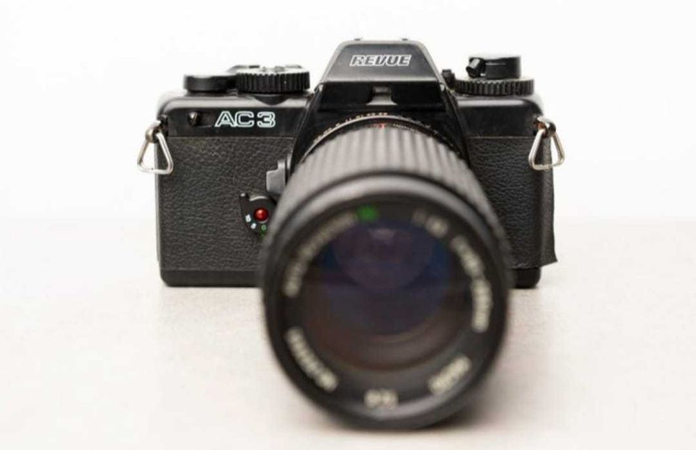 maguina fotográfica Revue AC3 + Auto Revuenon MC 80-205mm