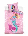 Lalka Barbie pościel bawełniana 140x200dla dziecka młodzieżowa syrenka