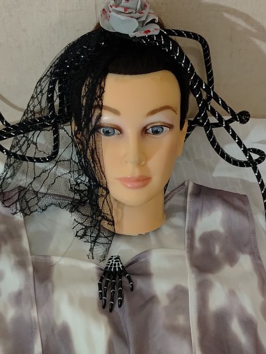 Strój przebranie zombie zjawa upiór 4 części rozmiar XL