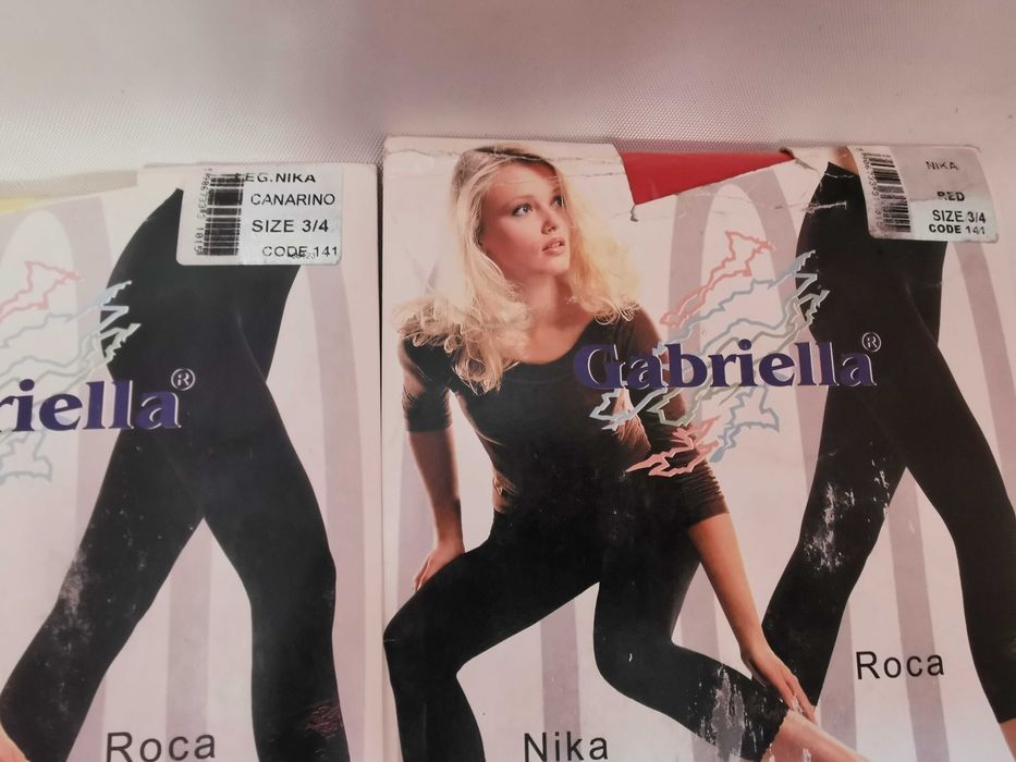 Legginsy damskie z mikrofibry 3/4  zestaw