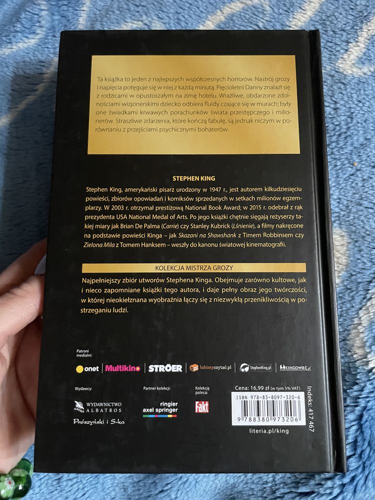 Stephen King lśnienie z serii kolekcja mistrza grozy
