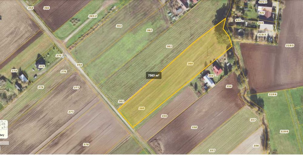 Działka rolna 7500m²