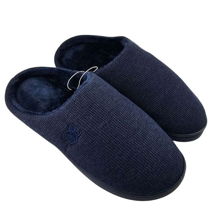 Kapcie Pantofle domowe z pianką memory, pluszowa podszewka, ciepłe 41