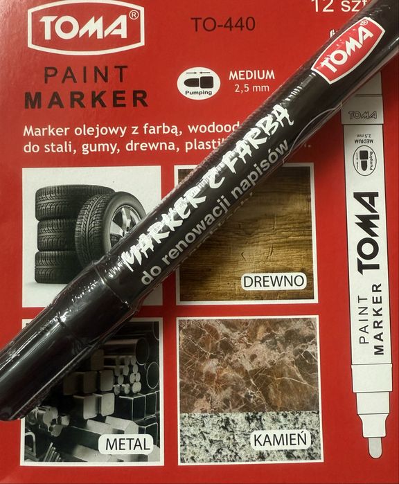 Marker olejowy do nagrobków