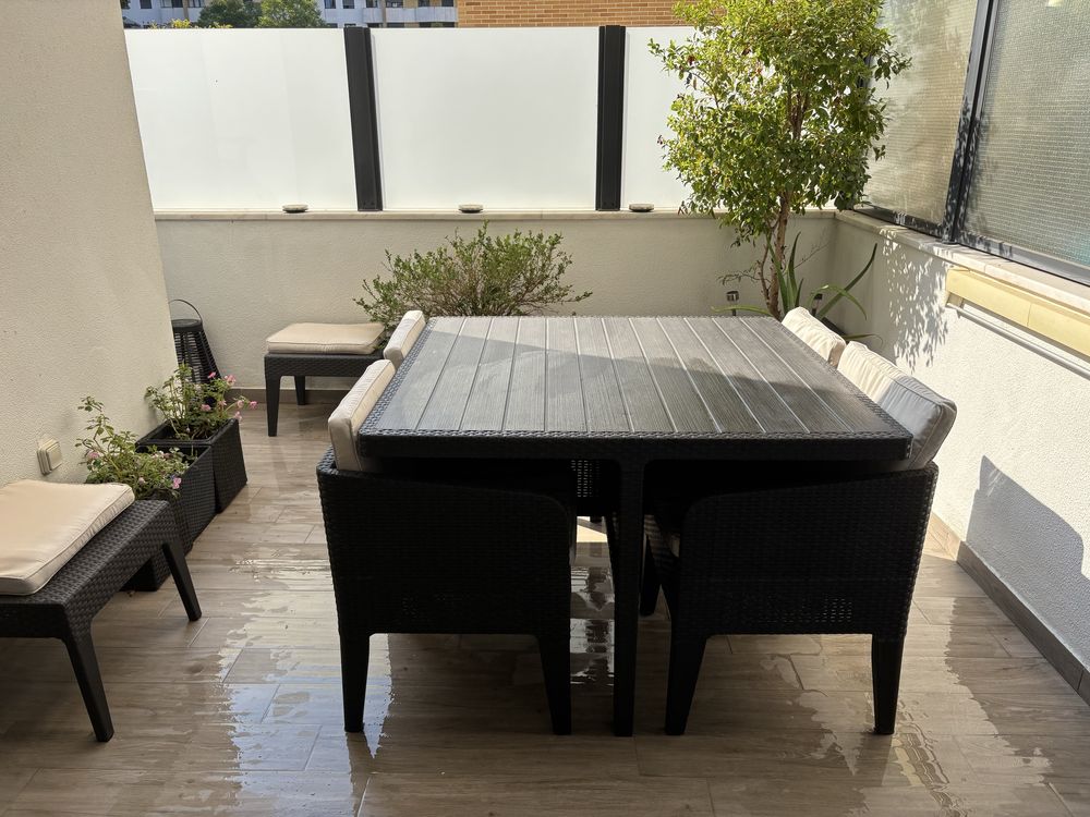 Conjunto de jardim ratan
