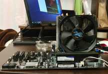 Компьютер, игровой комплект Gigabyte GA-970A-DS3P+ fx8320+12гб озу