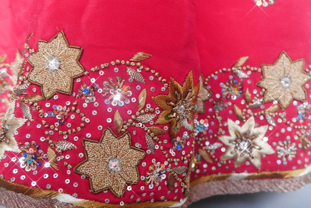 Сари индийское шелк свадебное