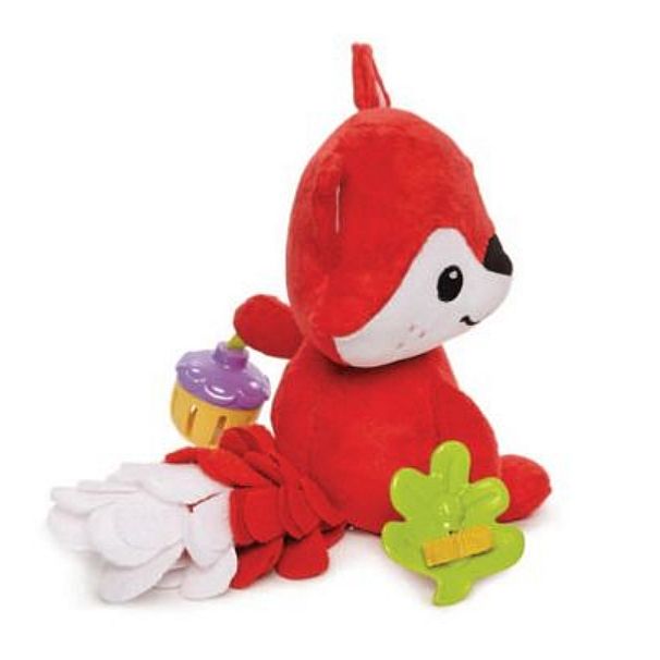 NOWY duży pluszowy LISEK z 5-cioma zabawkami Fisher Price 0+
