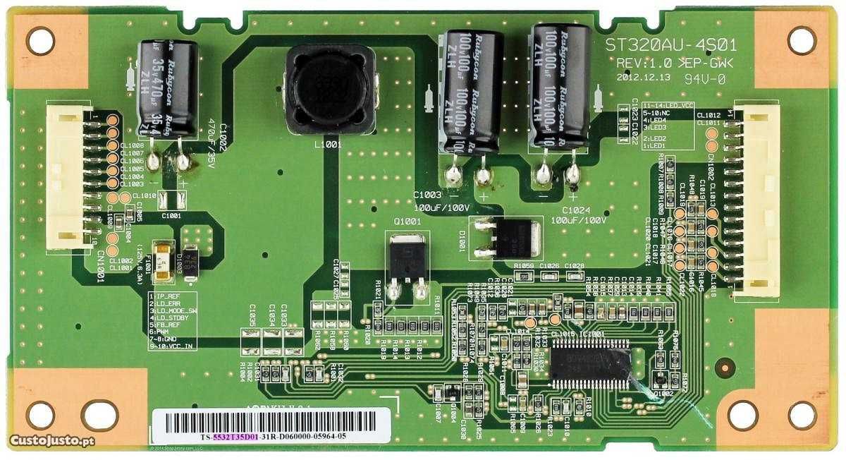 st320au-4s01 rev1.0 ts-5532t35d01-31q placa led inverter