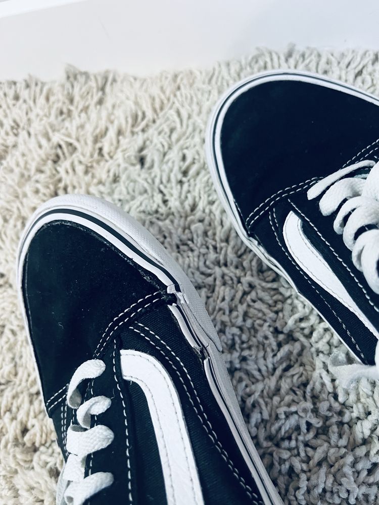 40.5 meskie trampki vans oldskul czarne biale tenisowki