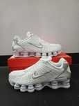 NOWE!!MęskieNikeShox`ModnySneakersy WhitePiękneUnisex.44