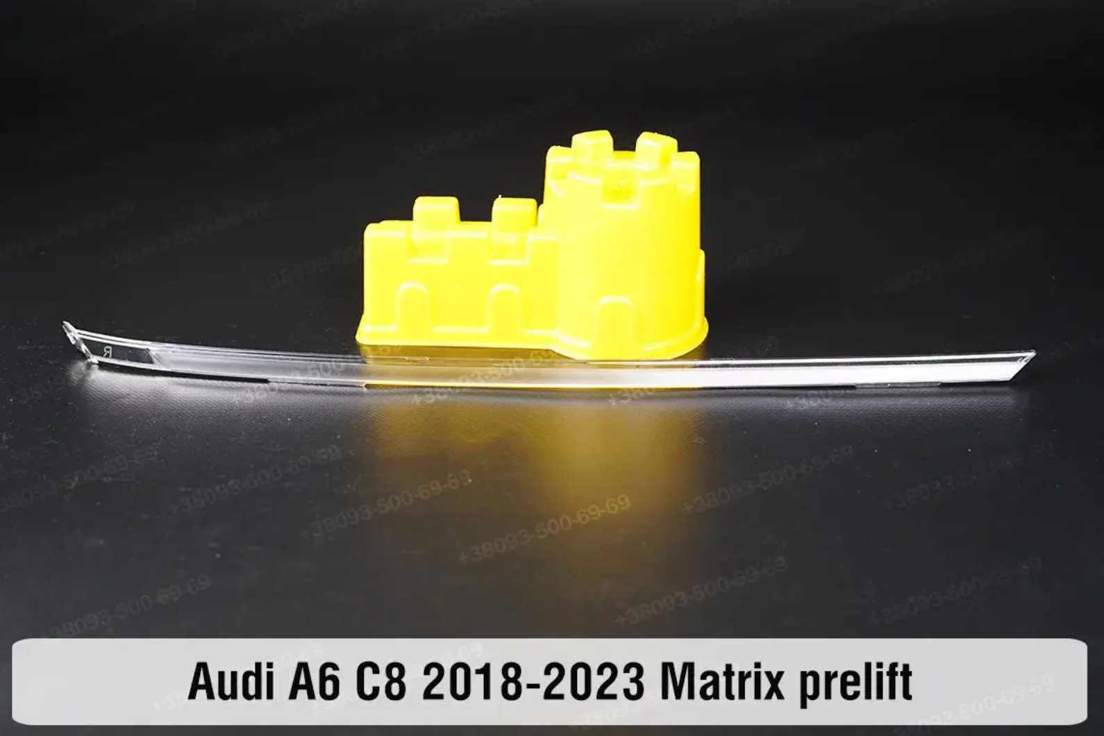 Стекло фары Audi A6 C8 Ауди A6C8 А6С8 корпус скло фар световод ушки