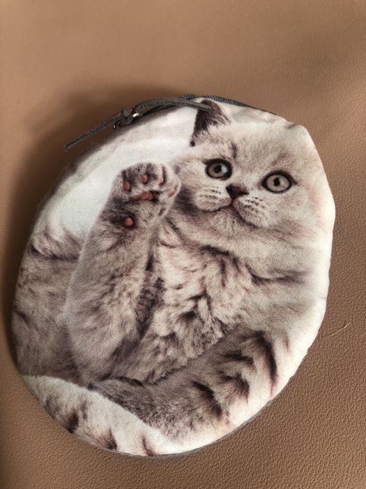 Сумка-шопер пудрова MINISO + подарунок гаманець з кошеня