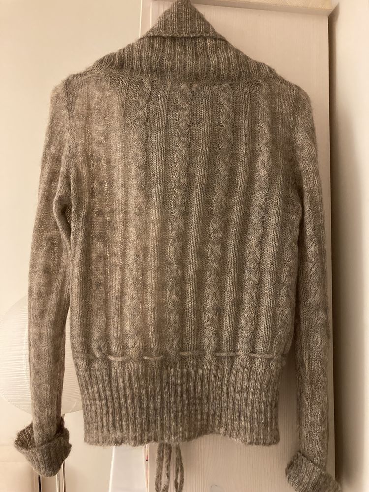 Sweter Simple rozm. 36 melanż, beż, taupe