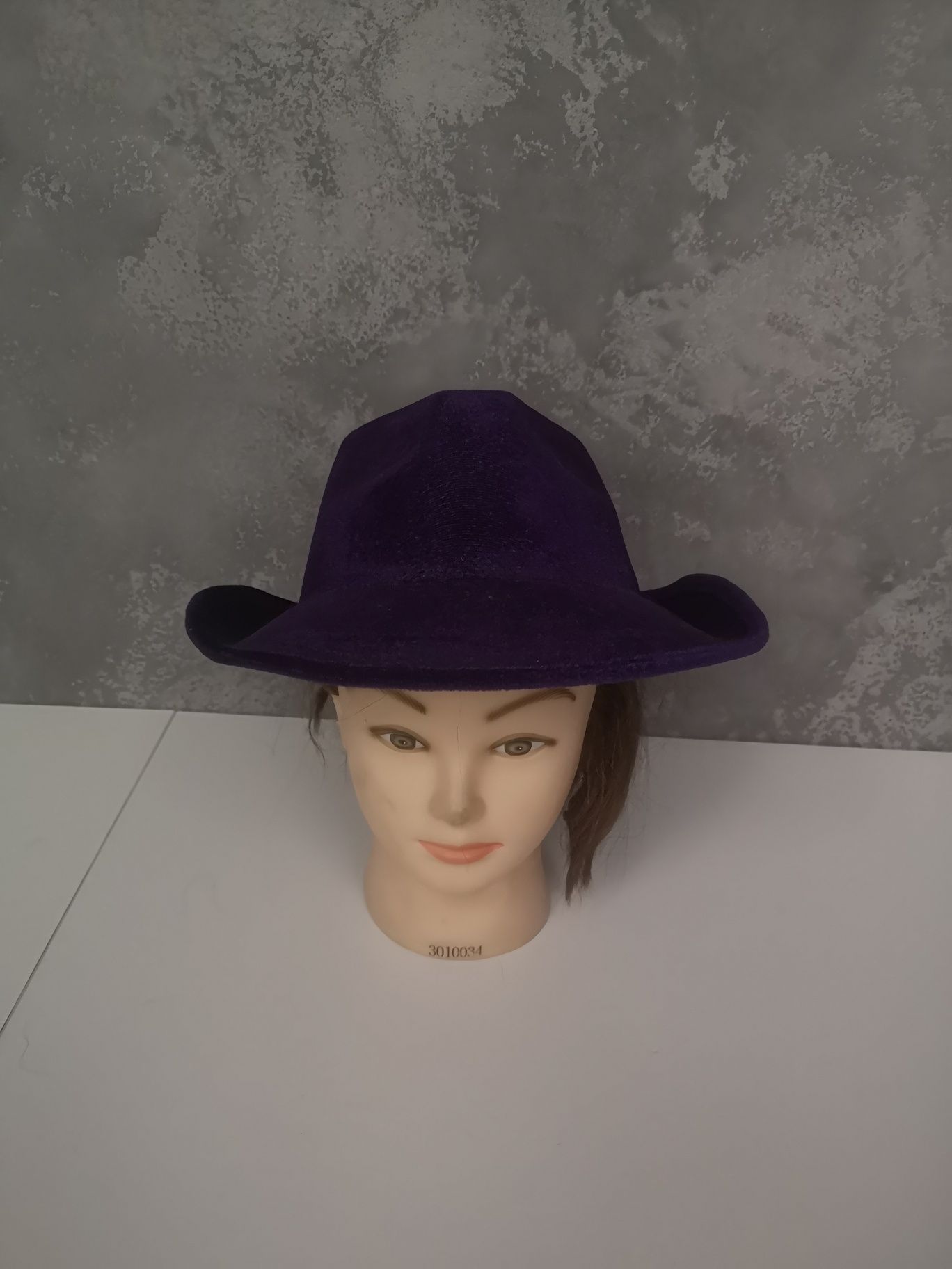 Карнавальная фиолетовая ковбойская шляпа косплей маскарад хелоуин