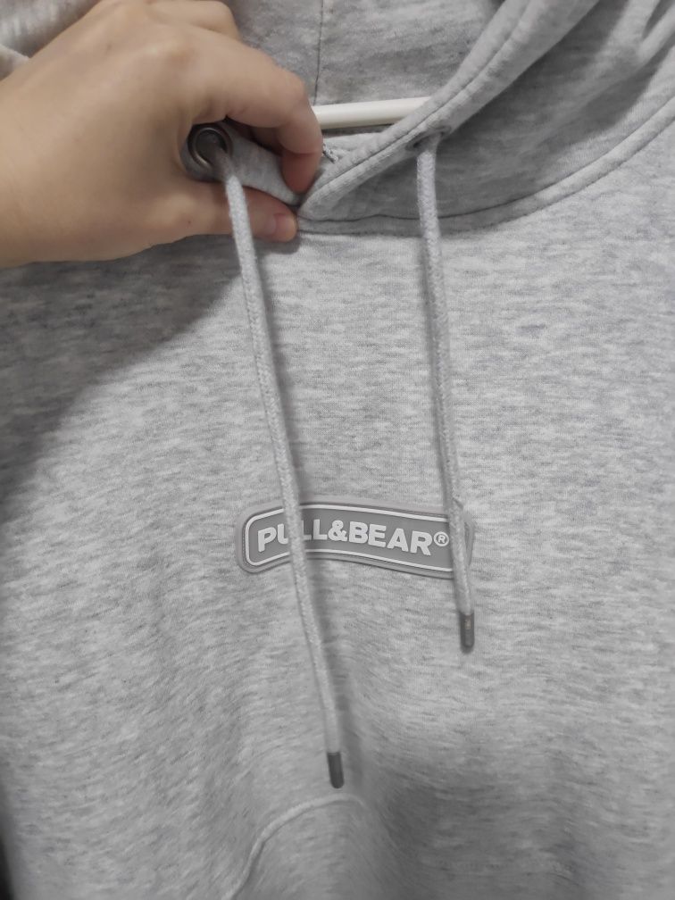 Худі сіре тепле оверсайз pull&bear xxl