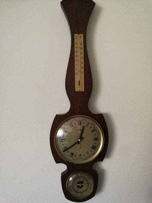 Relógio barómetro termómetro