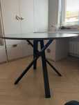 IKEA MARIEDAMM stół okrągły 105 cm imitacja marmuru