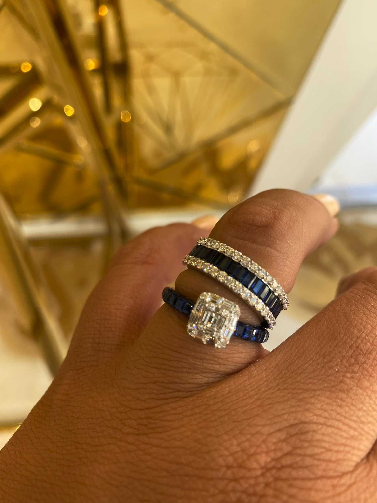 Pierścionek z diamentami 0.39 CT i z diamentami 2.58 CT
