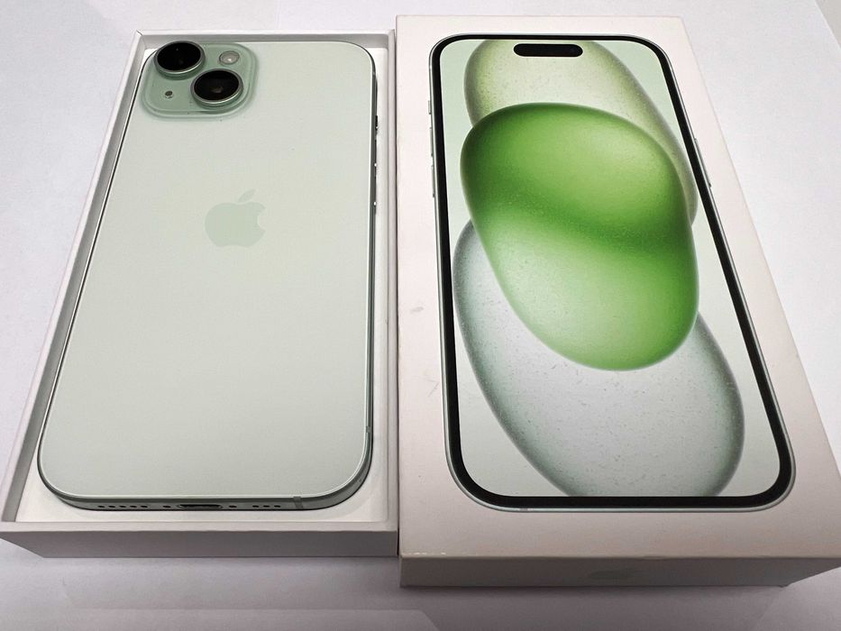 Jak NOWY Telefon Apple Iphone 15 128GB Green Sklep Wyspa Gsm Leclerc