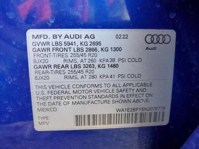 Audi Q5 E Premium Plus 55 2022