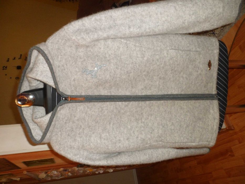 Тепла кофта на змійці, Італія — 70% вовна, стан нової, розмір XL!