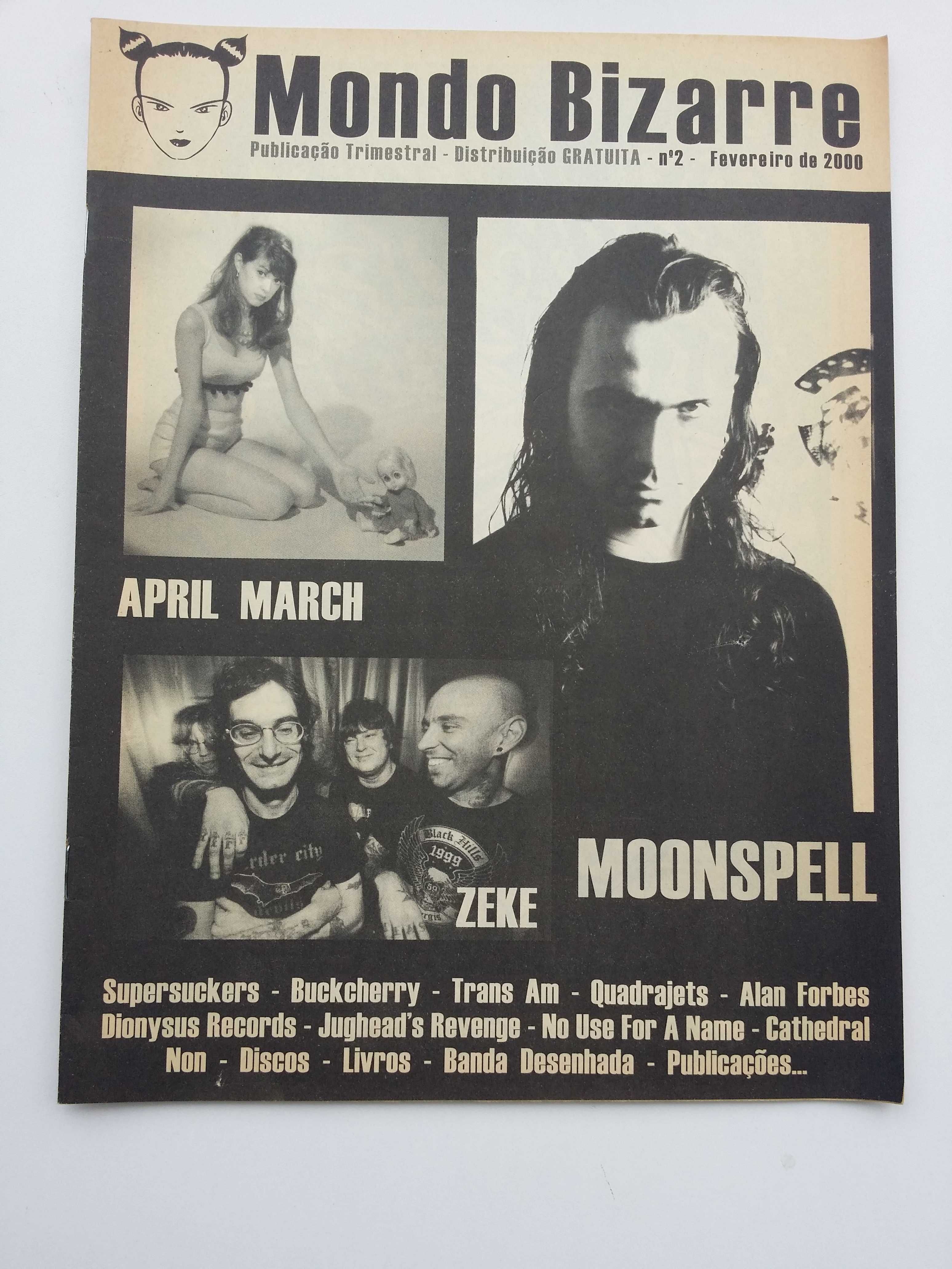 Revista Fanzine música 2000 Mondo Bizarre Moonspell