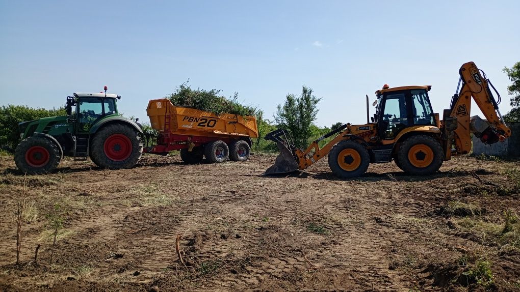 Usługi Koparko Ładowarka Koparka Roboty Ziemne Wykopy Transport 20 TON