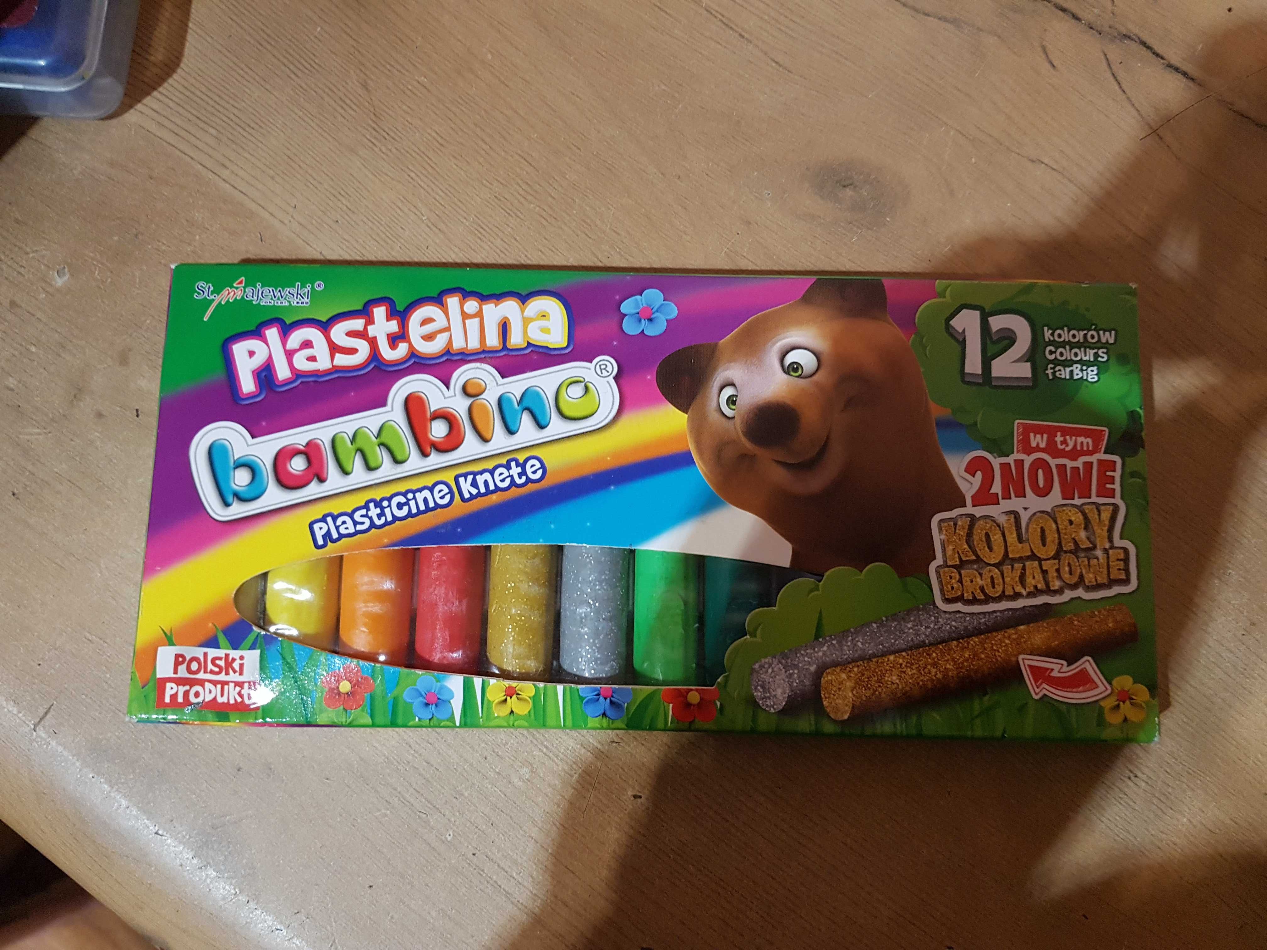 plastelina 12 sztuk bambino