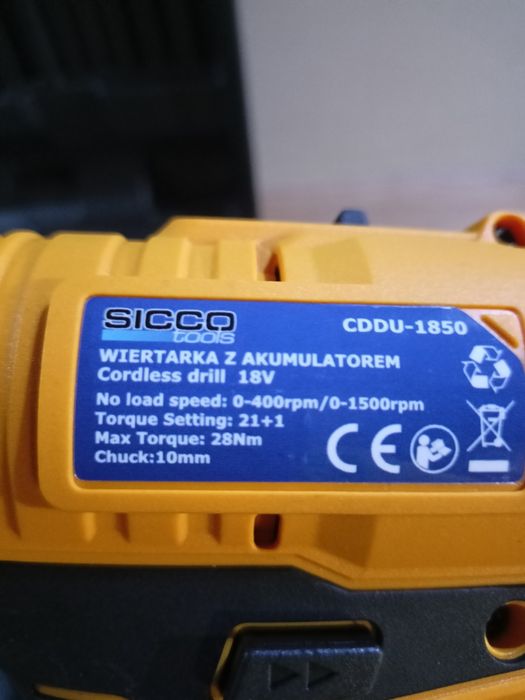 Wkrętarko wiertarka sicco tools 18V