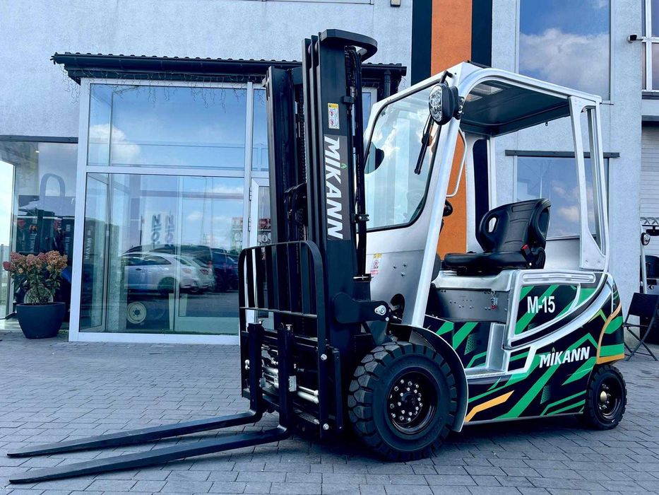 Wózek Widłowy Elektryczny 1,5T MIKANN, Maszt 4.5m,Triplex, Japan Trak
