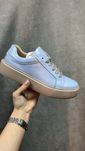MEGA SALE -50% Женские Кроссовки ECCO голубые кеды кожанные люкс 36-41