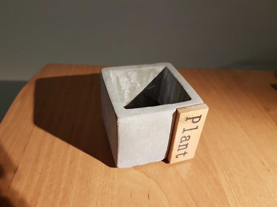 Doniczka mini, imitacja betonu