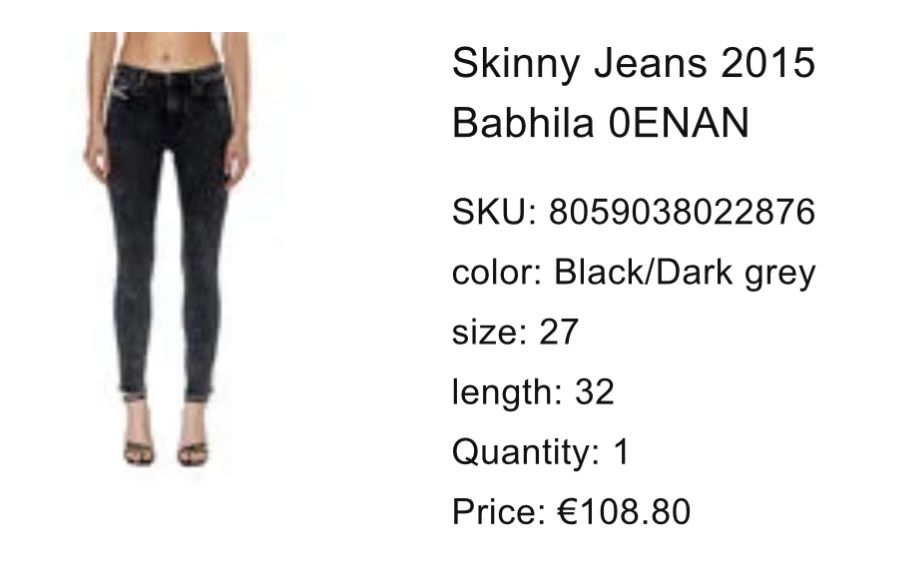 Орігінал Джинси скіні diesel w27 l32