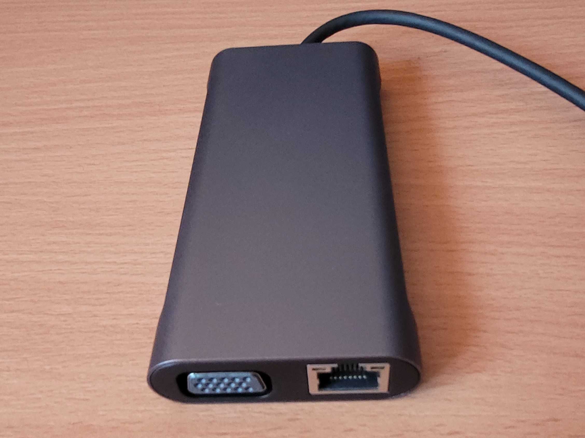 Stacja dokująca Hub usb-c 11w1 hdmi, gigabit ethernet, rj45, jack, sd