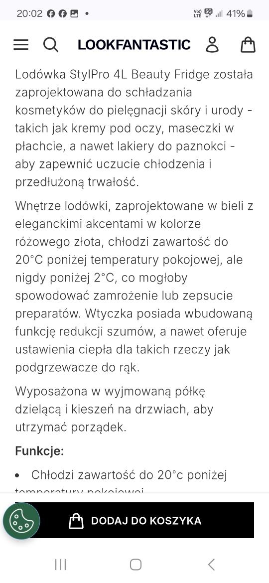 Lodówka na kosmetyki leki napoje Styl Pro 4L