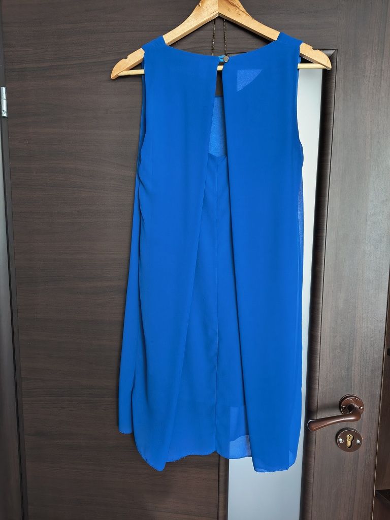 Elegancka kobaltowa sukienka