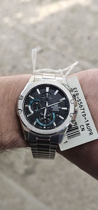 CASIO EFR-S567YD-1A, sapphire, хронограф. Топова модель